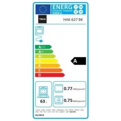 - Hak 627 Bk - Ankastre Multifonksiyonel Dijital Ekranlı Fırın - Gömülebilir Düğme - Siyah Cam - 65 Lt - 111020056