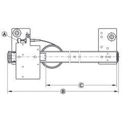 Hafele Slido F - Park71 16B Mil Kayar Kapı Bağlantı Parçası