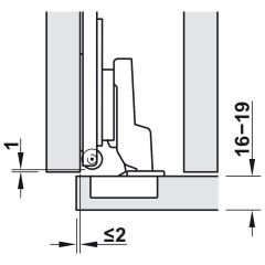 Hafele Slido F- Park71 16B/25B Kapı Sabitleme Seti