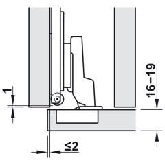 Hafele Slido F- Park71 16B/25B Kapı Sabitleme Seti