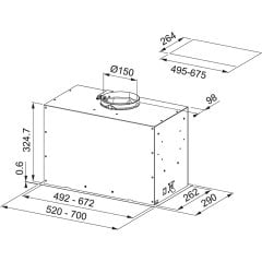 Franke Box Flush Evo Fbfe BK Matt A70 Matte White Aspiratör