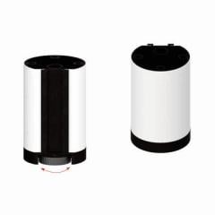 Hafele Yuvarlak Mobilya Ayağı 50x80mm, Parlak Krom Renk