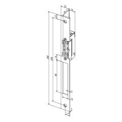 Hafele Elektrikli Kilit Karşılığı Standart Tip