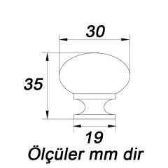 Hafele Düğme Kulp Claus Nikel