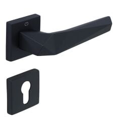 PIRA Kapı Kolu Seti Yale Siyah Mat