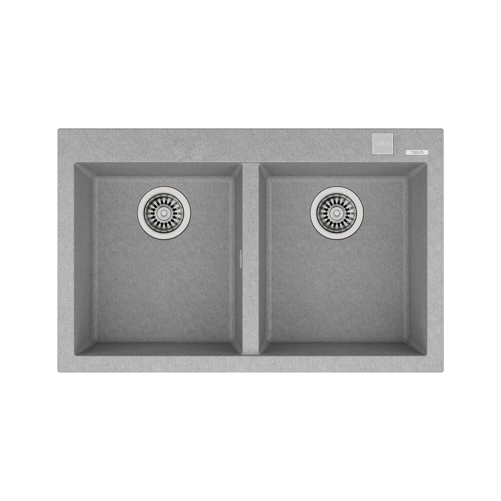 FORSQUARE 790 TG STONE GREY Ankastre Kumanda Sifonlu Granit Eviye Gri 79 cm 115260015