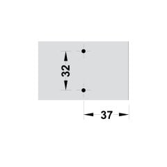 Hafele Metalla Soft K H Taban Klipsli 0 mm