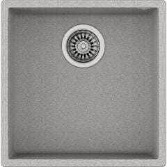 SQUARE 40.40 TG STONE GREY Granit Tezgahaltı Eviye Damlalıksız 40 cm 115230026 Gri