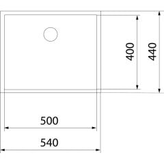 Peramics Teka - Be Lınea Pureclean 50.40 - Tezgahaltı Eviye - Paslanmaz Çelik - 50 cm - 115000065