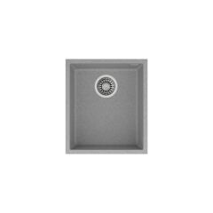 SQUARE 34.40 TG STONE GREY Tezgahaltı Granit Eviye Gri 34 cm 115230031