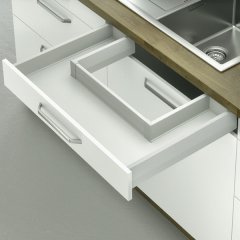 Hafele M. Box P35 Eviye Altı Vidalı İç Çekmece 18/92/500mm, Antrasit Renk