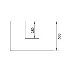 Hafele M. Box P35 Eviye Altı Vidalı İç Çekmece 18/92/500mm, Antrasit Renk