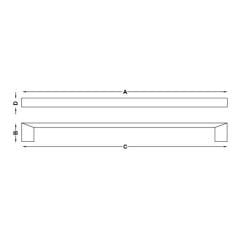 Hafele Mobilya Kulpu Slark 160mm Parlak Altın