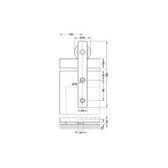 Hafele Design 100S Kayar Kapı Seti 750-1000mm