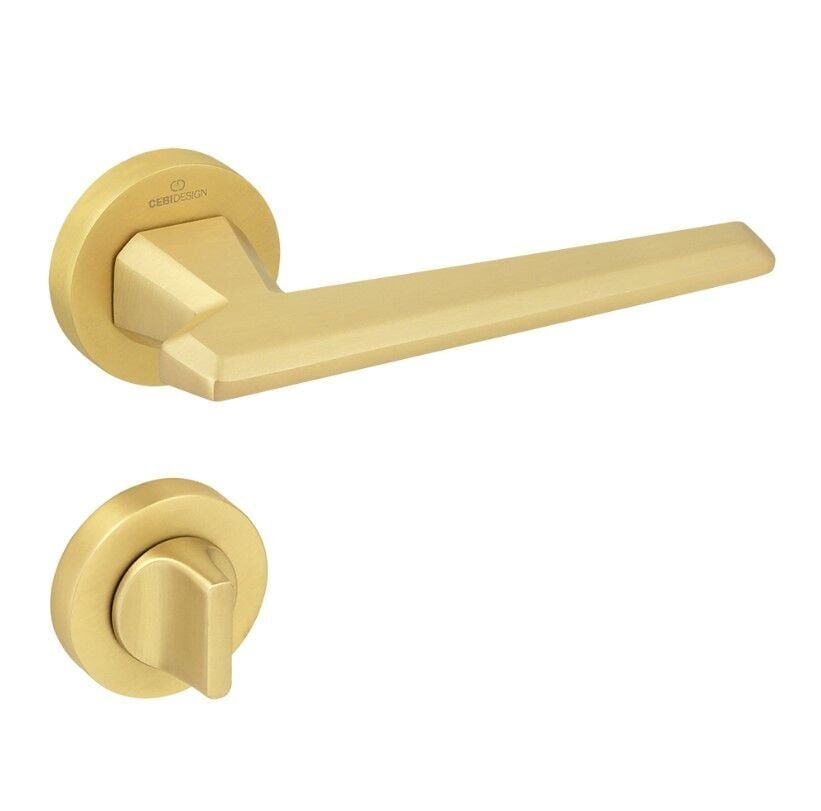 SINA Kapı Kolu Seti WC Pirinç Mat