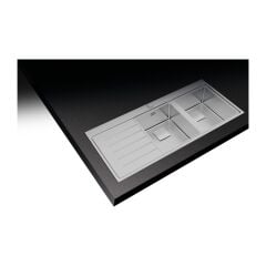 ZENIT RS15 2B 1D AUTO Ankastre Kumanda Sifonlu Sol Damlalıklı Eviye Paslanmaz Çelik 116 cm 115160005