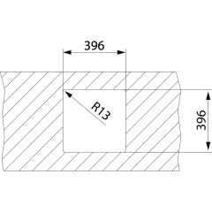 - Be Lınea Pureclean 40.40 - Tezgahaltı Eviye - Paslanmaz Çelik - 40 cm - 115000064