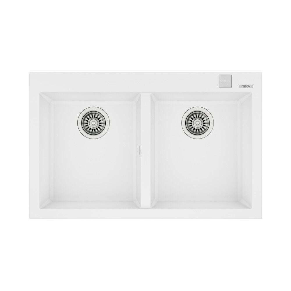 FORSQUARE 790 TG ARTIC WHITE Ankastre Kumanda Sifonlu Granit Eviye Beyaz 79 cm 115260018