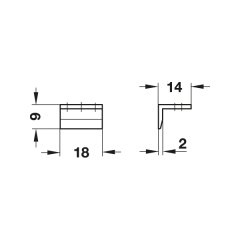 Hafele Sürgü Karşılığı Pirinç Nikel Kaplama