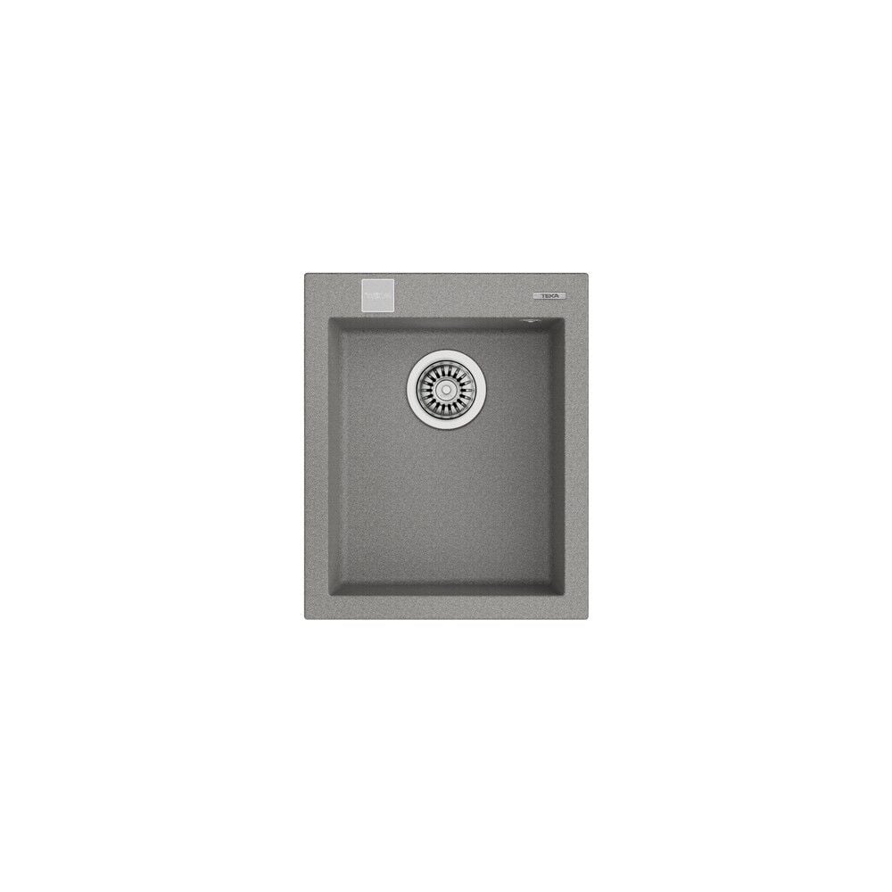 FORSQUARE 34.40 TG STONE GREY Ankastre Kumanda Sifonlu Granit Eviye Gri 34 cm 115230011