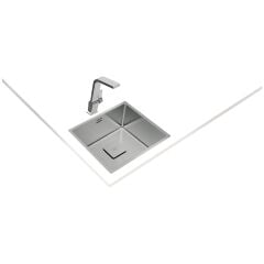FLEXLINEA RS15 45.40 Ankastre/Tezgaha Sıfır/Tezgahaltı Eviye Paslanmaz Çelik 45 cm 115000013