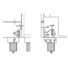 Hafele Kayt Katlanabilir Bulaşık Makinesi Baza Ve Kapak Donanımı