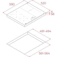 - Ibf 64210 Ssm Bk 7400 W Siyah Cam İndüksiyon Ocak Modern Tasarım ve Kolay Temizlik Özellikleriyle