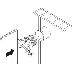 Hafele Rpc S 15/25 Arka Panel Bağlantı Elemanı Beyaz (100 Adet)