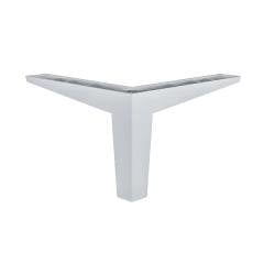 Hafele Hira Köşeli Mobilya Ayağı 142x100mm, Mat Krom Renk