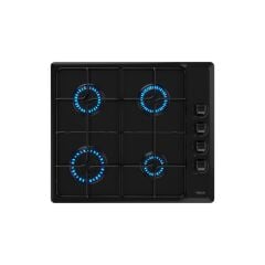 - Hlx 640 KBC0E Bk (E5) - Ankastre Paslanmaz Çelik Gazlı Ocak - Emaye Izgara - Siyah - 60 cm - 112620029