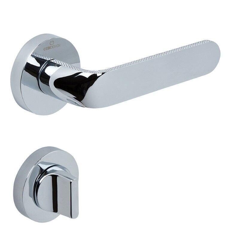 LIZA Kapı Kolu Seti WC Krom Parlak