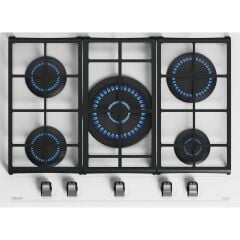 - Gzc 75330 Xbn Wh - Ankastre Exactflame Teknolojili Kristal Wok Gözlü Cam Gazlı Ocak - Döküm Izgara - Beyaz - 70 cm - 112570176