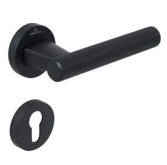 FUGI-K Kapı Kolu Seti Yale Siyah Mat