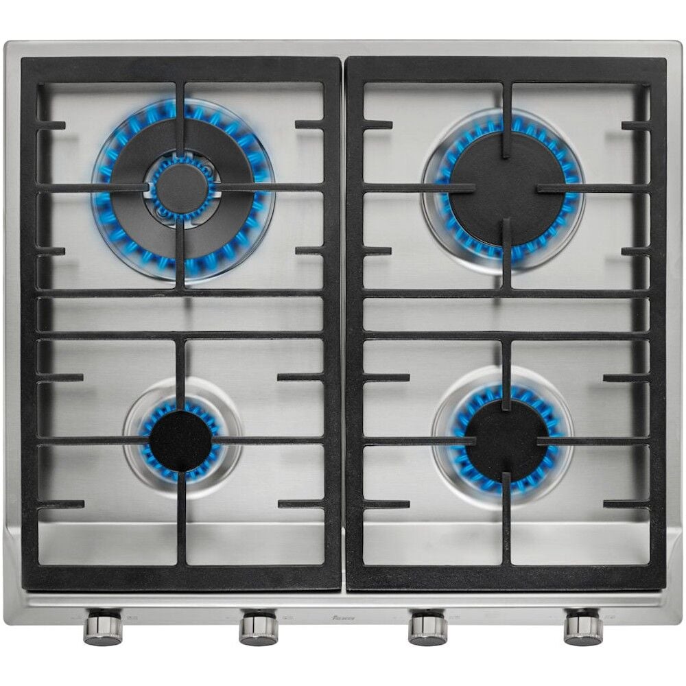 - Ex 60.1 4g Aı Al Cı - Ankastre Paslanmaz Çelik Wok Gözlü Gazlı Ocak - Döküm Izgara - Inox - 60 cm - 112610039