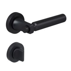 JOON-F Kapı Kolu Seti WC Siyah Mat