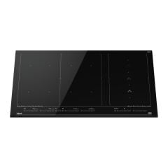 IZF 99700 İndüksiyonlu Ankastre 112500031 Cam Seramik Ocak 7400 W 90 cm Siyah 5 Gözlü Modern Tasarım