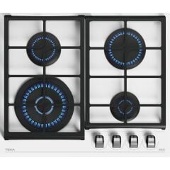 - Gzc 64320 Xbc Wh - Ankastre Exactflame Teknolojili Kristal Wok Gözlü Cam Gazlı Ocak - Döküm Izgara - Beyaz - 60 cm - 112570168