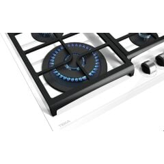 - Gzc 64320 Xbc Wh - Ankastre Exactflame Teknolojili Kristal Wok Gözlü Cam Gazlı Ocak - Döküm Izgara - Beyaz - 60 cm - 112570168