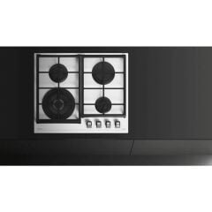 - Gzc 64320 Xbc Wh - Ankastre Exactflame Teknolojili Kristal Wok Gözlü Cam Gazlı Ocak - Döküm Izgara - Beyaz - 60 cm - 112570168