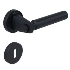 HANA-F Kapı Kolu Seti Oda Siyah Mat