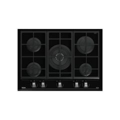 - GZC 75330 XBC BK - Ankastre ExactFlame Teknolojili Kristal Wok Gözlü Cam Gazlı Ocak - Döküm Izgara - Siyah - 70 cm - 112570173