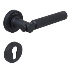 TROY-K Kapı Kolu Seti Yale Siyah Mat