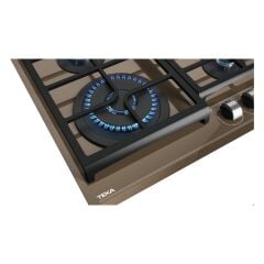 GZC 64320 XBN LB Ankastre ExactFlame Teknolojili Kristal Wok Gözlü Cam Gazlı Ocak Döküm Izgara Kahverengi 60 cm 112570108