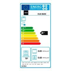HLB 8600 WH Ankastre Multifonksiyonel Dijital Ekranlı Turbo Fırın Beyaz Cam 70 lt 111000012