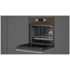 - HLB 8600 LB - Ankastre Multifonksiyonel Dijital Ekranlı Turbo Fırın - Kahverengi Cam - 70 lt - 111000014