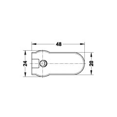 Hafele Rafıx-Se Gövde 32 Ni.Kpl.16Mm (100 Adet)