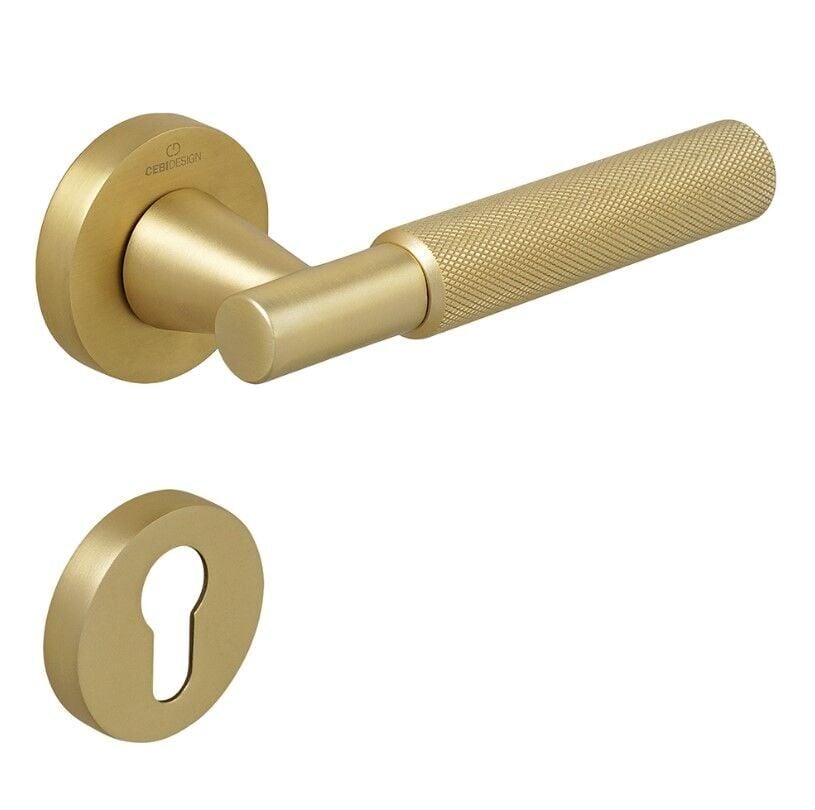 SOHO-K Kapı Kolu Seti Yale Antik Pirinç Mat