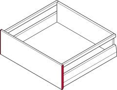 Hafele M. Box P Vis Y. İç Çekmece Ön Panel Tutucu, Antrasit Renk