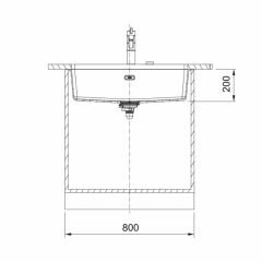 Franke Granit Eviye Tek Gözlü Damlalıksız Bx Maris Mrg 210/110-72 Nero