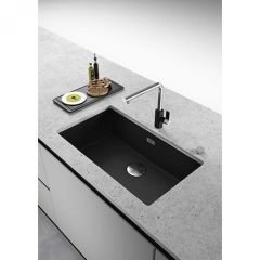 Franke Granit Eviye Tek Gözlü Damlalıksız Bx Maris Mrg 210/110-72 Nero